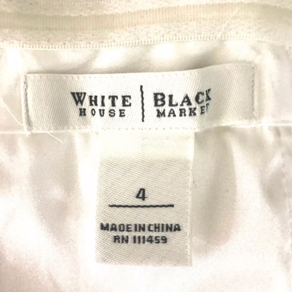 WHBM Strapless White Cocktail Dress - Picture 7 of 7